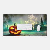 SlipperyJoeのハッピーハローウィンカボチャLGBTQIAの傷跡 デスクマット (キーボード&マウス)