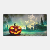 SlipperyJoeのハッピーハローウィンカボチャLGBTQIAの傷跡 デスクマット (正面)