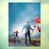 SlipperyJoeのハッピーハローウィン白熱［赤熱］光を放つアイズゾンビ ウィンドウサイン (シート3)