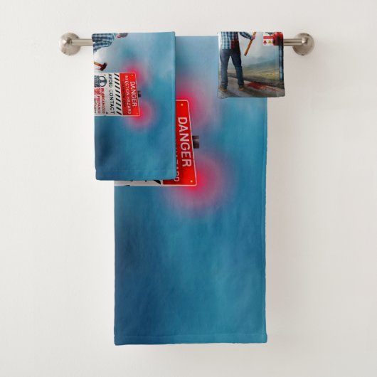 SlipperyJoeのハッピーハローウィン白熱［赤熱］光を放つアイズゾンビ バスタオルセット (インサイチュ)