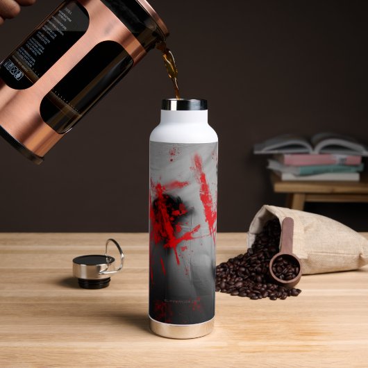 SlipperyJoeのハッピーハローウィンLGBTQIAシートシャドウ ウォーターボトル (コーヒー)