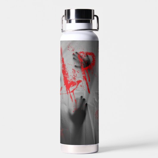 SlipperyJoeのハッピーハローウィンLGBTQIAシートシャドウ ウォーターボトル (背面)