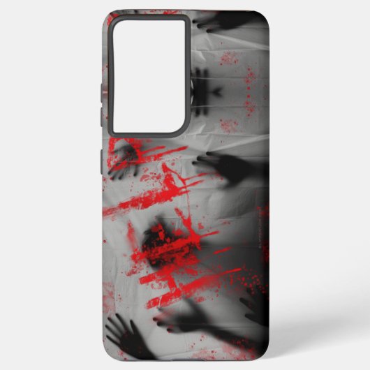 SlipperyJoeのハッピーハローウィンLGBTQIAシートシャドウ Samsung Galaxyケース (裏面)