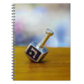 SlipperyJoeのハヌカの四面スピニングトップドレイデル ノートブック (正面)