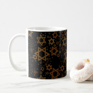 SlipperyJoeのハヌカをテーマにしたスターダビッドの芸術的な コーヒーマグカップ
