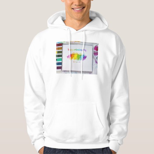 SlipperyJoeのバレンタインデーの想いLGBTQ+ゲイ パーカ (正面)