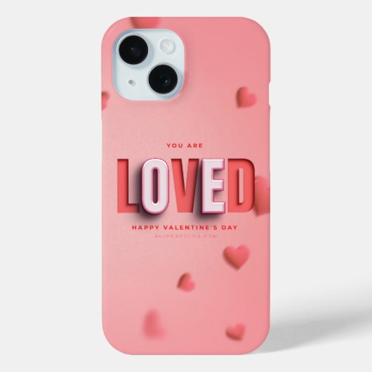 SlipperyJoeのバレンタインデーギフト ロマンティックな雰囲気 Case-Mate iPhoneケース (裏面)