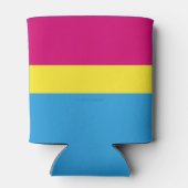 SlipperyJoeのパンセクシャルプライド国旗ジェンダー盲目パイ 缶クーラー (裏面)