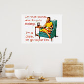 SlipperyJoeのパーティ芸術的スゲイプライドギフトLGB ポスター (キッチン)