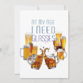 SlipperyJoeのビールグラスのピルスナーの眼鏡は煮込む シーズンカード (正面)