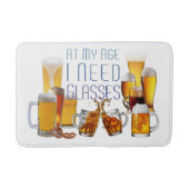 SlipperyJoeのビールグラスのピルスナーの眼鏡は煮込む バスマット (正面)