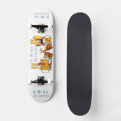 SlipperyJoeのビールグラス ピルナーグラス スタイン スケートボード (正面)