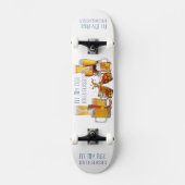 SlipperyJoeのビールグラス ピルナーグラス スタイン スケートボード (正面)