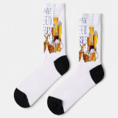 SlipperyJoeのビールグラス ピルナーグラス スタイン ソックス (左)