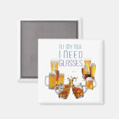 SlipperyJoeのビールグラス ピルナーグラス スタイン マグネット (正面/裏面)