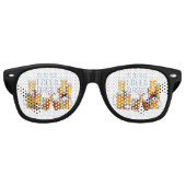 SlipperyJoeのビールグラス ピルナーグラス スタイン レトロサングラス (正面)