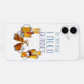 SlipperyJoeのビールグラス ピルナーグラス スタイン iPhoneケース (裏面横)
