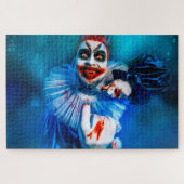 SlipperyJoeのピエロ衣装ハッピーハローウィンblood k ジグソーパズル (横)