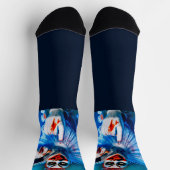 SlipperyJoeのピエロ衣装ハッピーハローウィンblood k ソックス (上部)