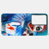 SlipperyJoeのピエロ衣装ハッピーハローウィンblood k Samsung Galaxyケース (左側面)