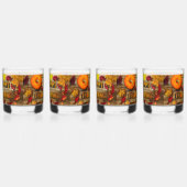 SlipperyJoeのフェスティバルハッピー感謝祭シーンのbri ウイスキーグラス (左)