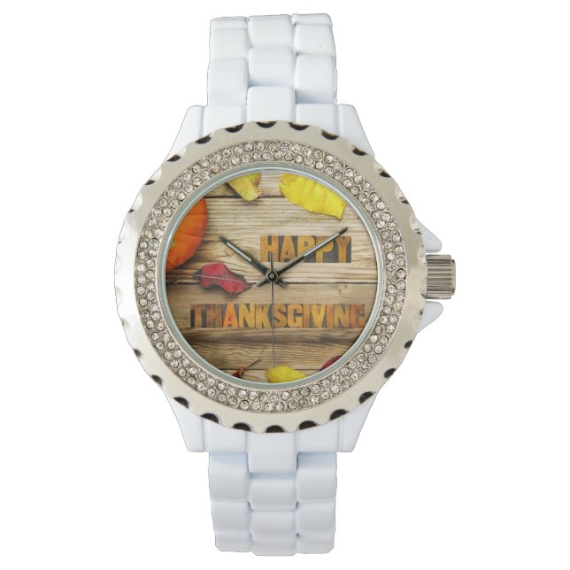 SlipperyJoeのフェスティバルハッピー感謝祭シーンのbri 腕時計 (正面)