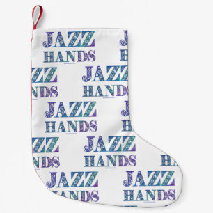 SlipperyJoeのブロードウェイ ミュージカルJazz Handsクィアカ スモールクリスマスストッキング