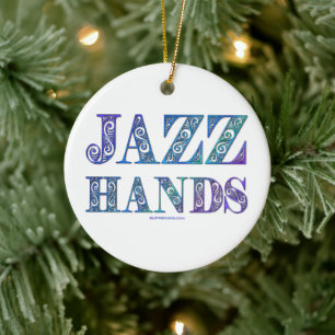 SlipperyJoeのブロードウェイ ミュージカルJazz Handsクィアカ セラミックオーナメント