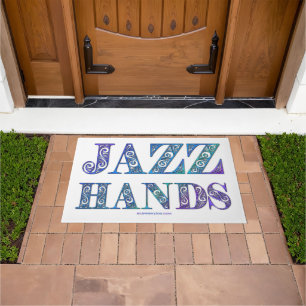 SlipperyJoeのブロードウェイ ミュージカルJazz Handsクィアカ ドアマット