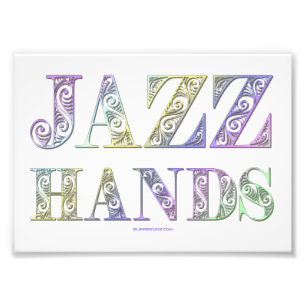 SlipperyJoeのブロードウェイ ミュージカルJazz Handsクィアカ フォトプリント