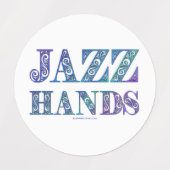 SlipperyJoeのブロードウェイ ミュージカルJazz Handsクィアカ ラベル (デザイン1)
