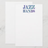 SlipperyJoeのブロードウェイ ミュージカルJazz Handsクィアカ 便箋 (正面/裏面)