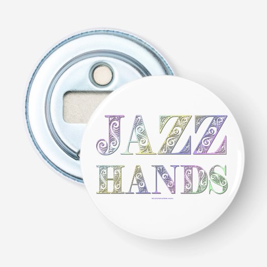 SlipperyJoeのブロードウェイ ミュージカルJazz Handsクィアカ 栓抜き (正面)