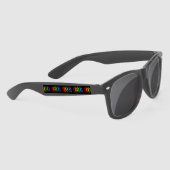 SlipperyJoeのプライドの人々はシルエット色を手に サングラス (右)