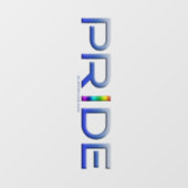 SlipperyJoeのプライドカラフルワードはっきりしたメタリックbl ウィンドウサイン (シート)