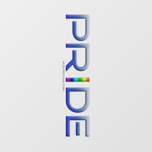 SlipperyJoeのプライドカラフルワードはっきりしたメタリックbl ウィンドウサイン (シート)