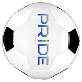 SlipperyJoeのプライドカラフルワードはっきりしたメタリックbl サッカーボール (回転)