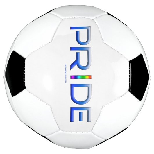 SlipperyJoeのプライドカラフルワードはっきりしたメタリックbl サッカーボール (回転)