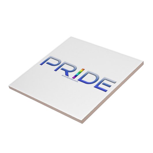 SlipperyJoeのプライドカラフルワードはっきりしたメタリックbl タイル (側面)