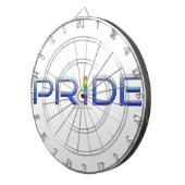 SlipperyJoeのプライドカラフルワードはっきりしたメタリックbl ダーツボード (正面右)