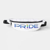 SlipperyJoeのプライドカラフルワードはっきりしたメタリックbl ファニーパック (正面)