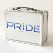 SlipperyJoeのプライドカラフルワードはっきりしたメタリックbl メタルランチボックス (裏面)