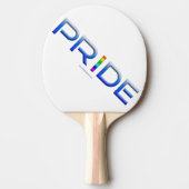 SlipperyJoeのプライドカラフルワードはっきりしたメタリックbl 卓球ラケット (正面)