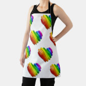 SlipperyJoeのプライドハートの形状が複数の水平 エプロン (インサイチュ)