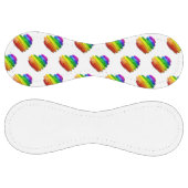 SlipperyJoeのプライドハートの形状が複数の水平 ソフトボール (パネル)