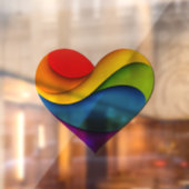 SlipperyJoeのプライドハート曲線シェイプ3-D 3D ウィンドウサイン (シート2)