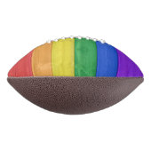 SlipperyJoeのプライド木製の旗の水平虹 アメリカンフットボール (回転270)