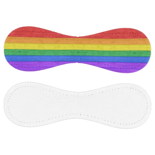 SlipperyJoeのプライド木製の旗の水平虹 ソフトボール (パネル)