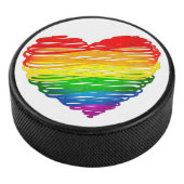 SlipperyJoeのプライド落書きハートシェイプスケッチ アイスホッケーパック (3/4)