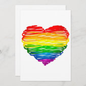 SlipperyJoeのプライド落書きハートシェイプスケッチ シーズンカード (正面/裏面)